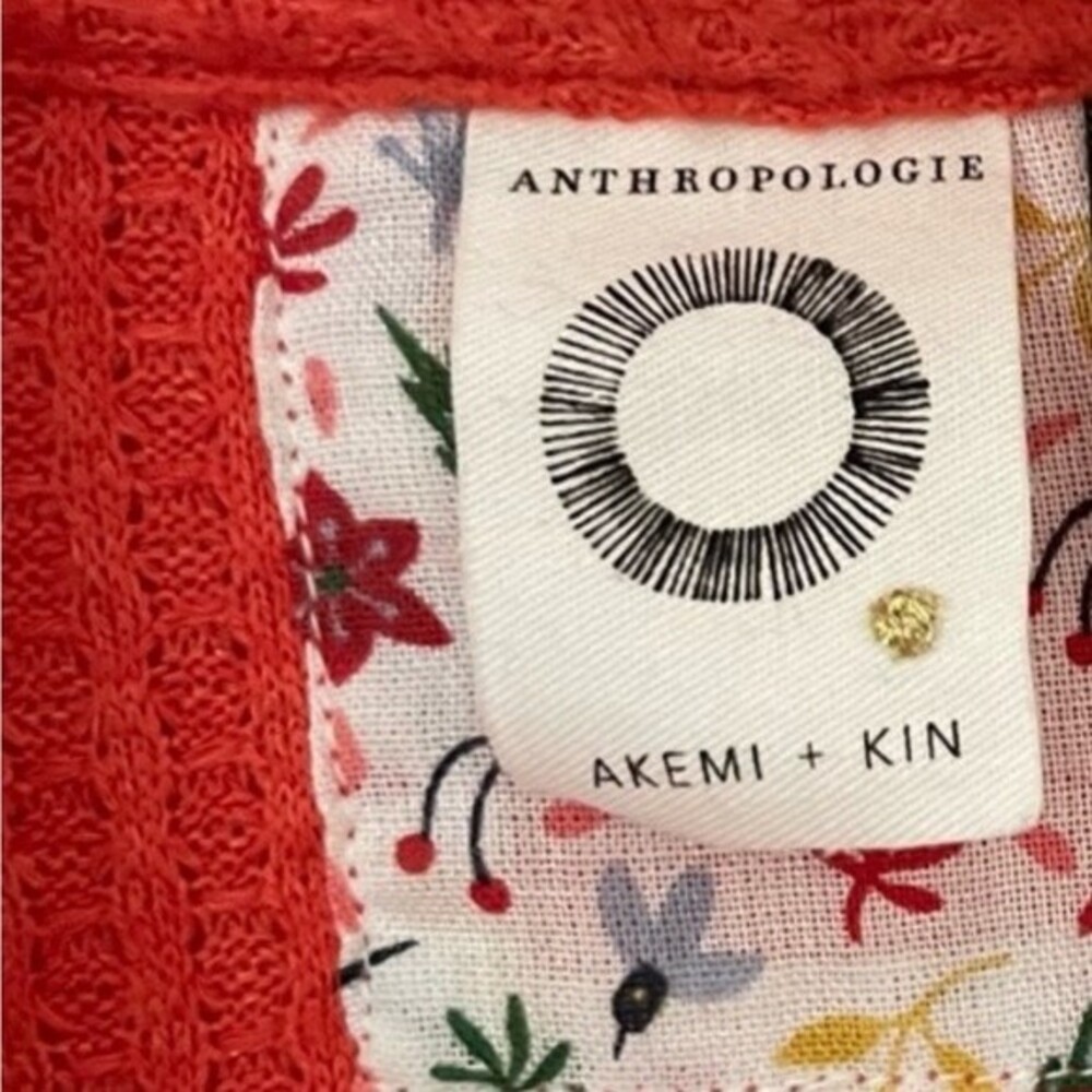 Anthropologie Akemi + Kin Woodruff Sweater in Orange L NWOT - Picture 7 of 9